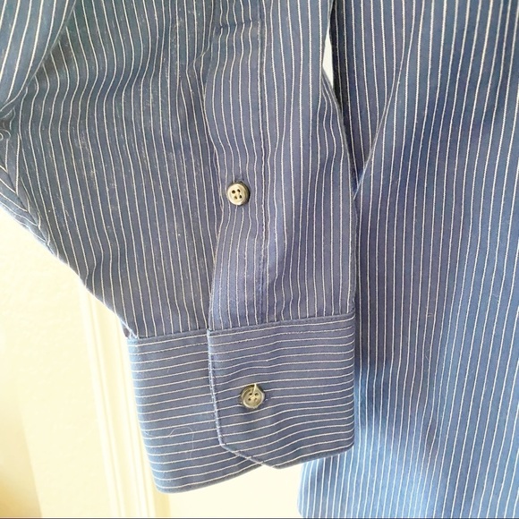 GEOFFREY BEENE Men’s Striped Fitted Dress Shirt - Picture 6 of 6
